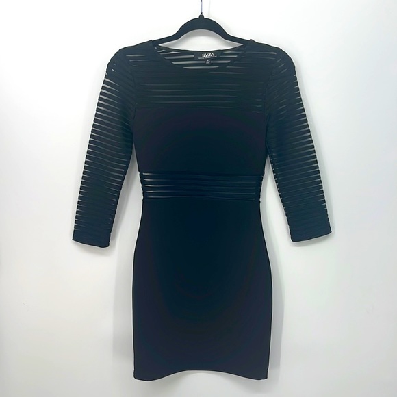 Lulu’s Perfect Mesh Black Dress - Picture 3 of 5